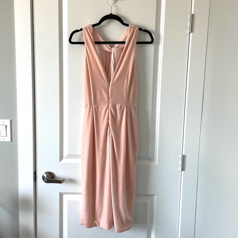 NWT CUPCAKES & CASHMERE / WALES VELVET MIDI HALTER DRESS - Picture 3 of 5